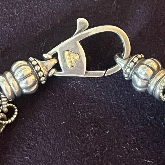 RARE LAGOS Signature Caviar Mixed Link Multi Strand Necklace - Picture 11 of 13